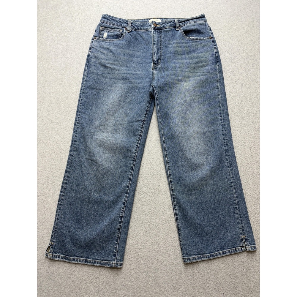 Oliver‎ Logan Jeans Mens 32 Blue Relaxed Fit Wide Leg Denim Pants Casual